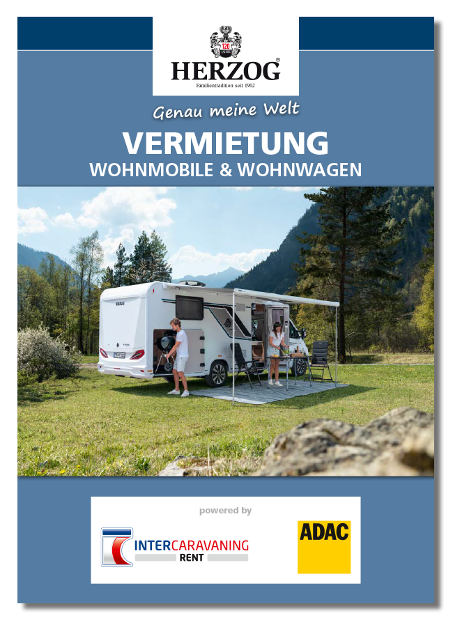 Mietprospekt: Wohnwagen und Wohnmobile mieten bei Herzog im Raum Stuttgart